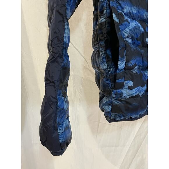 ZeroXposure Kids Puffer Coat Boy’s XL 18/20 Black Blue Camouflage Zip Hood - Picture 4 of 9